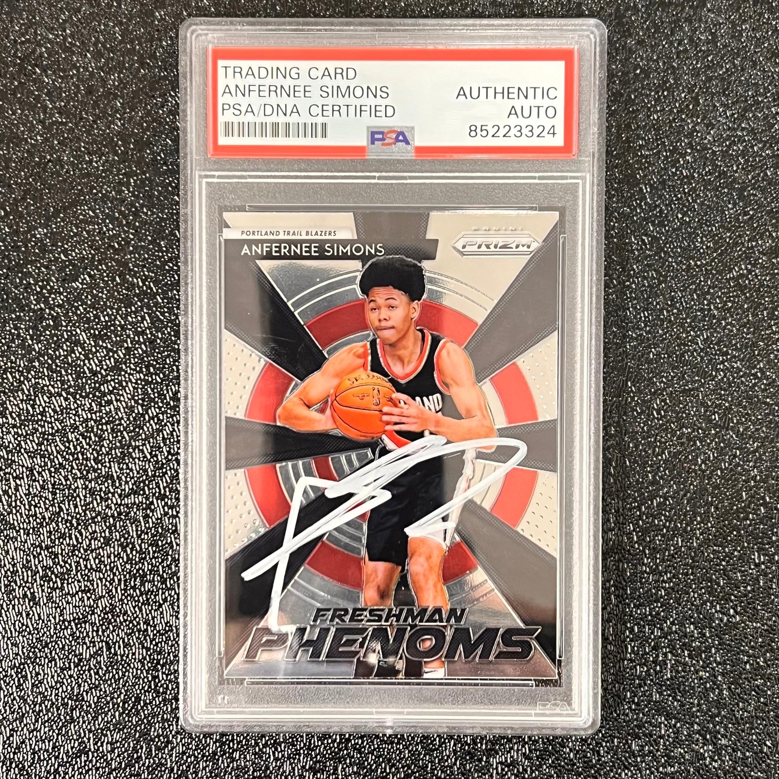2018-19 Panini Prizm Freshman Phenoms #2 ANFERNEE SIMONS Signed Rookie Card AUTO