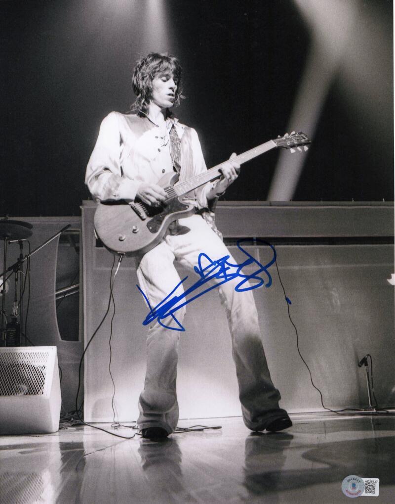Keith Richards Signed Autograph 11x14 Photo - The Rolling Stones w/ Beckett COA