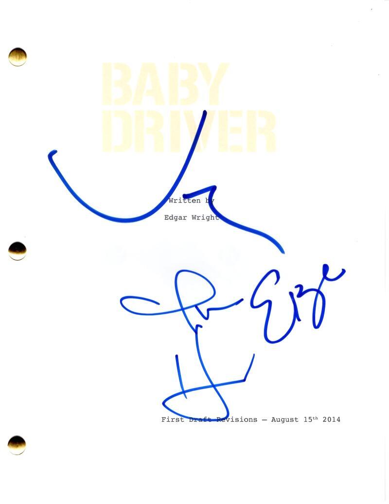Eiza Gonzalez John Hamm & Jon Bernthal Signed Autograph Baby Driver Movie Script