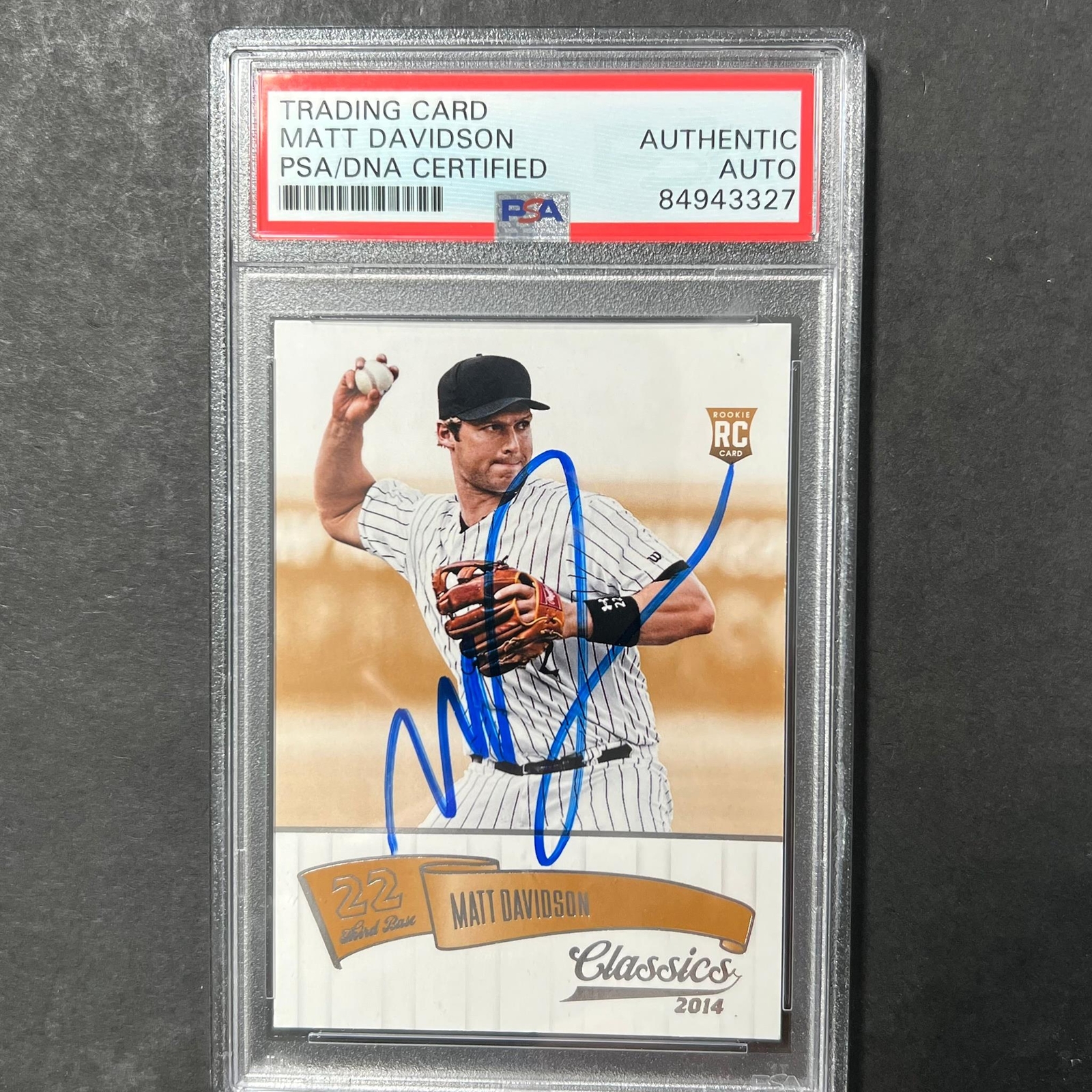 2014 Panini Classics #184 Matt Davidson Signed Card Auto PSA Slabbed White Sox