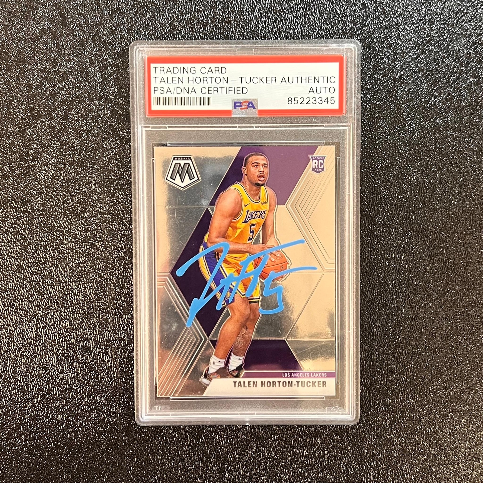 2019-2020 Panini Mosaic Rated Rookie #215 Talen Horton-Tucker Signed Card AUTO P