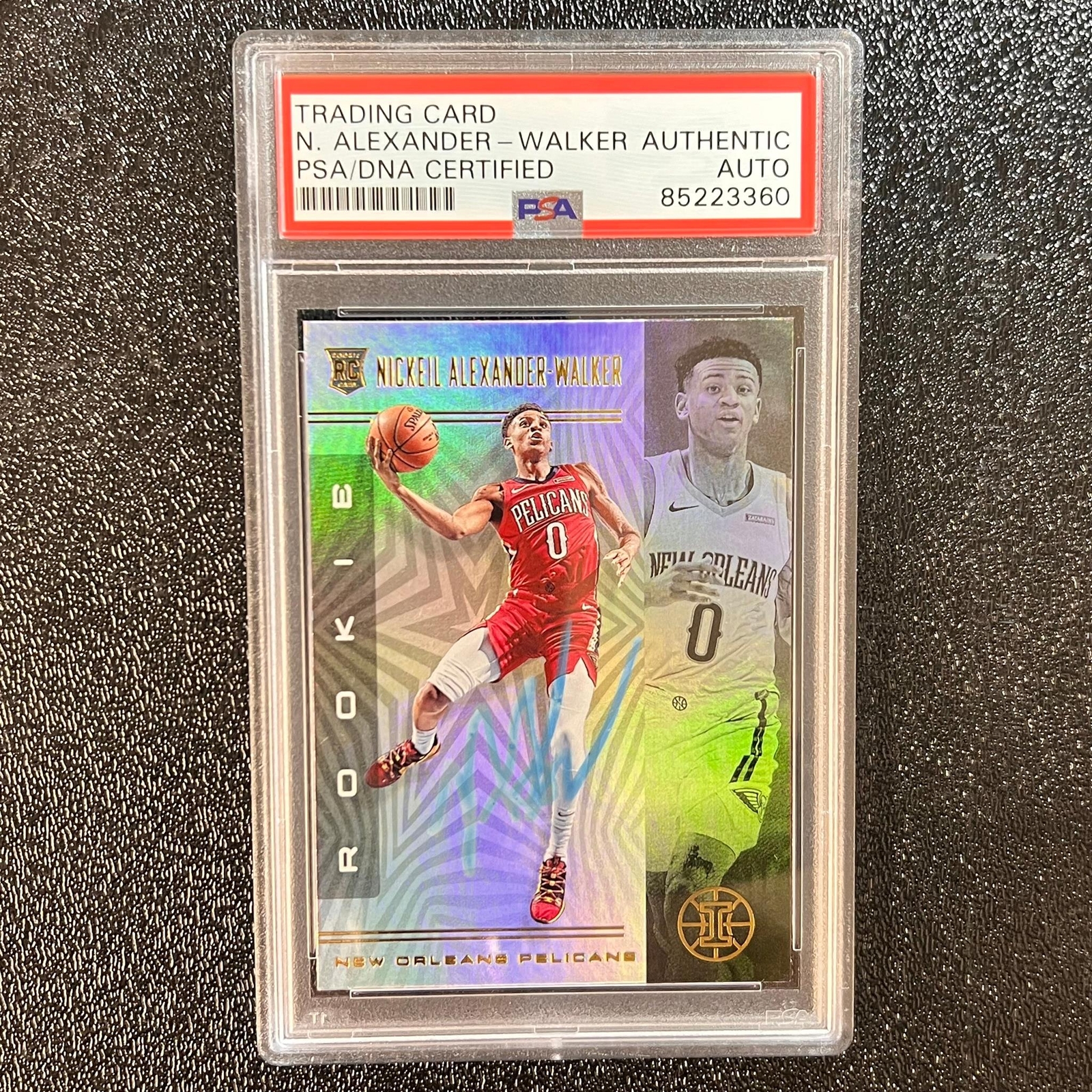 2019-20 Panini Illusions #157 Nickeil Alexander-Walker Signed Card AUTO PSA RC S