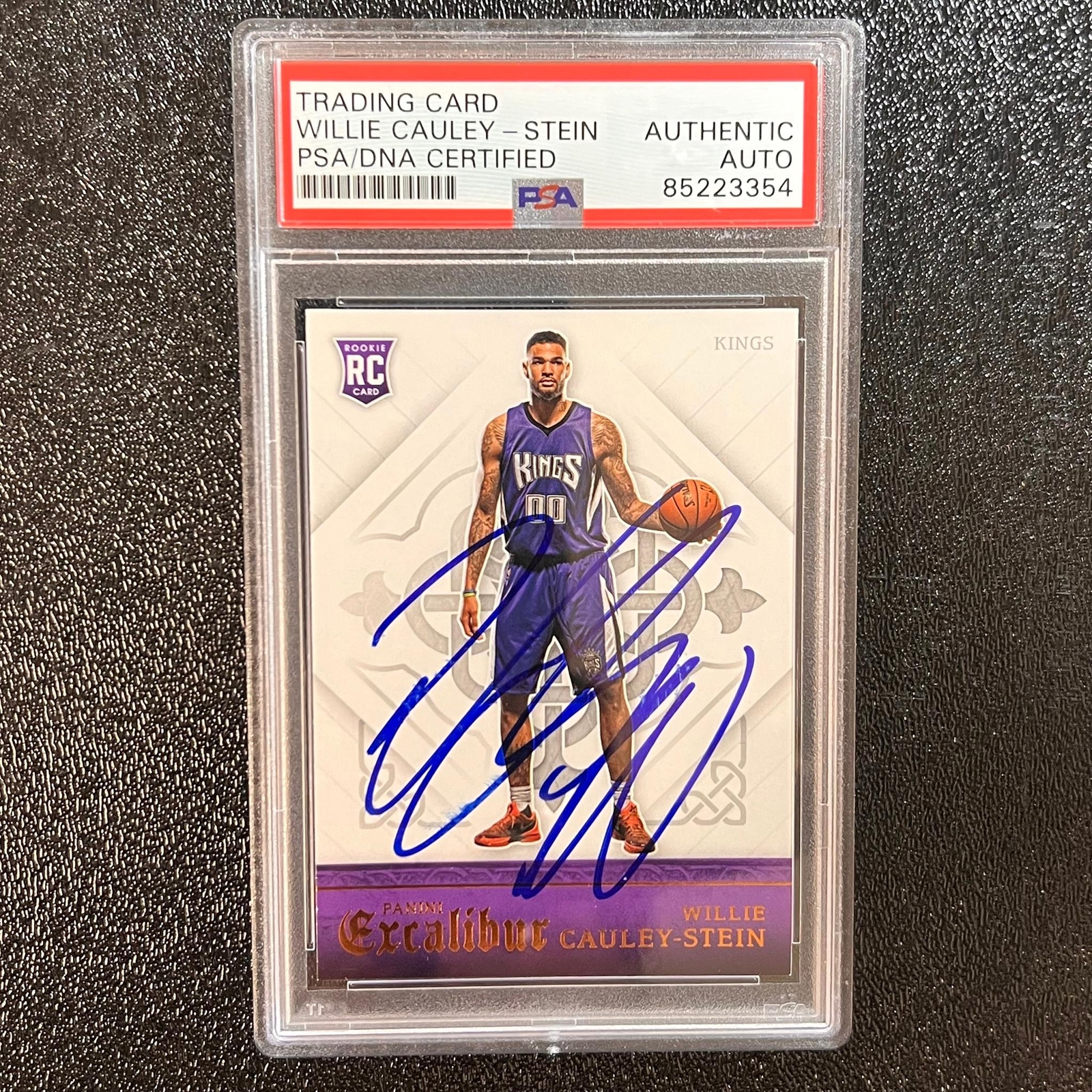 2015-16 Panini Excalibur #183 Willie Cauley-Stein Signed Card AUTO PSA Slabbed R