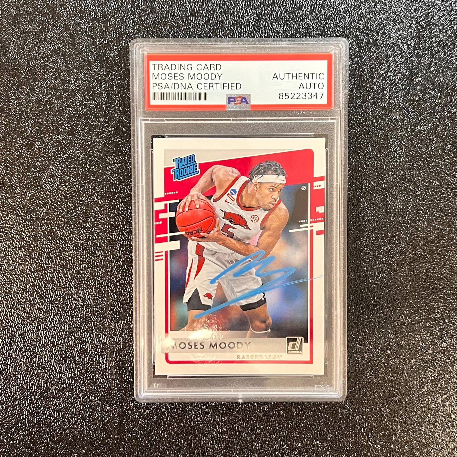 2021-22 Panini Chronicles Donruss Draft Picks #36 Moses Moody Signed Card AUTO P