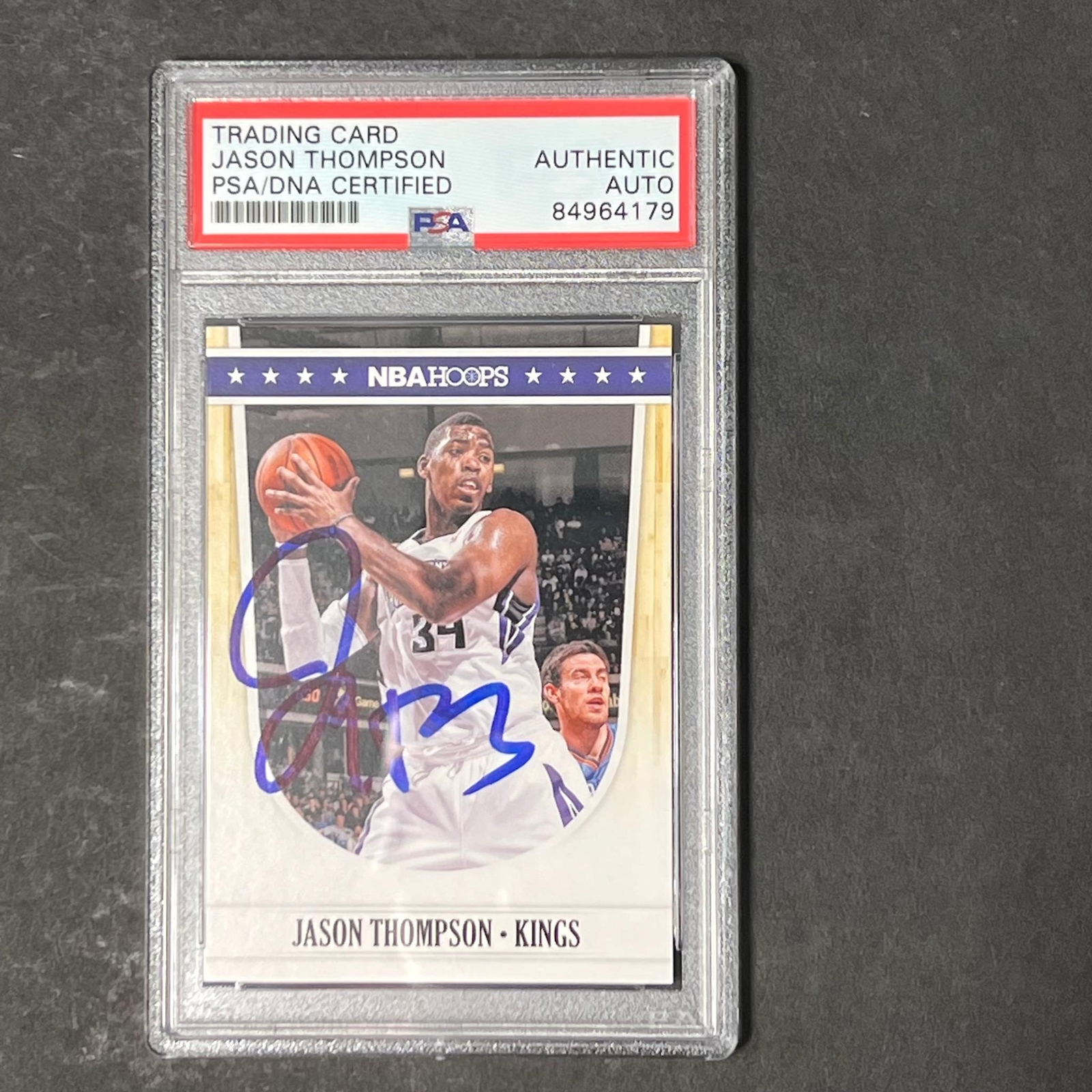 2011-12 Panini Hoops #211 Jason Thompson Signed Card AUTO PSA Slabbed Kings