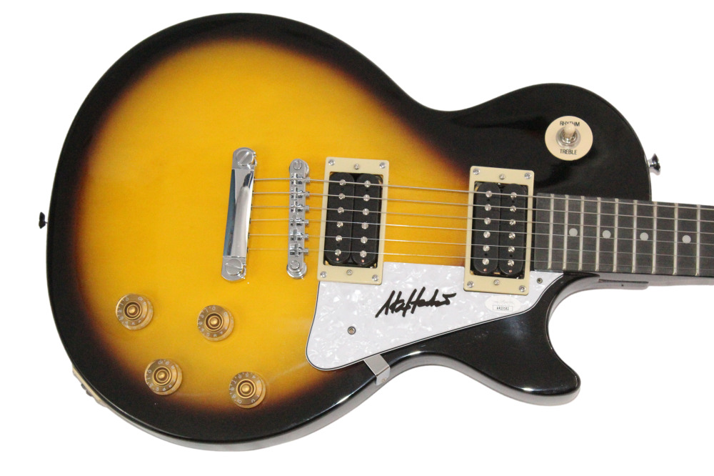 Steve Hackett Genesis Signed Autograph Gibson Epiphone Les Paul Guitar JSA COA