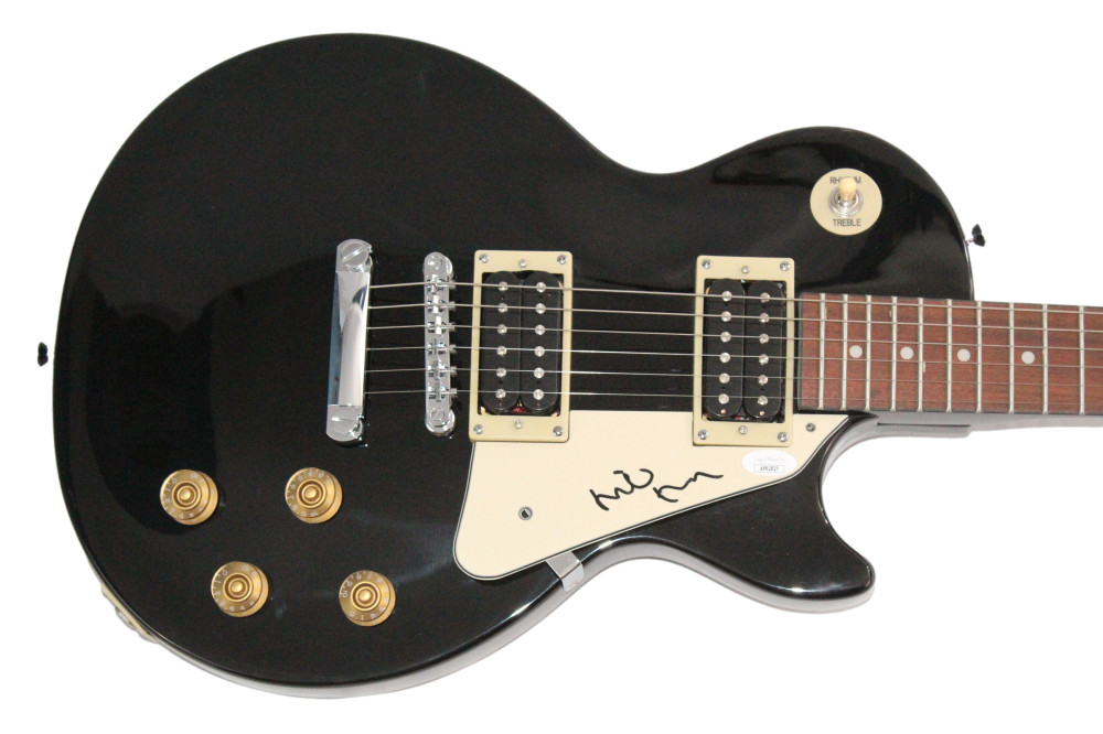 Mike Rutherford Genesis Signed Autograph Gibson Epiphone Les Paul Guitar w/ JSA