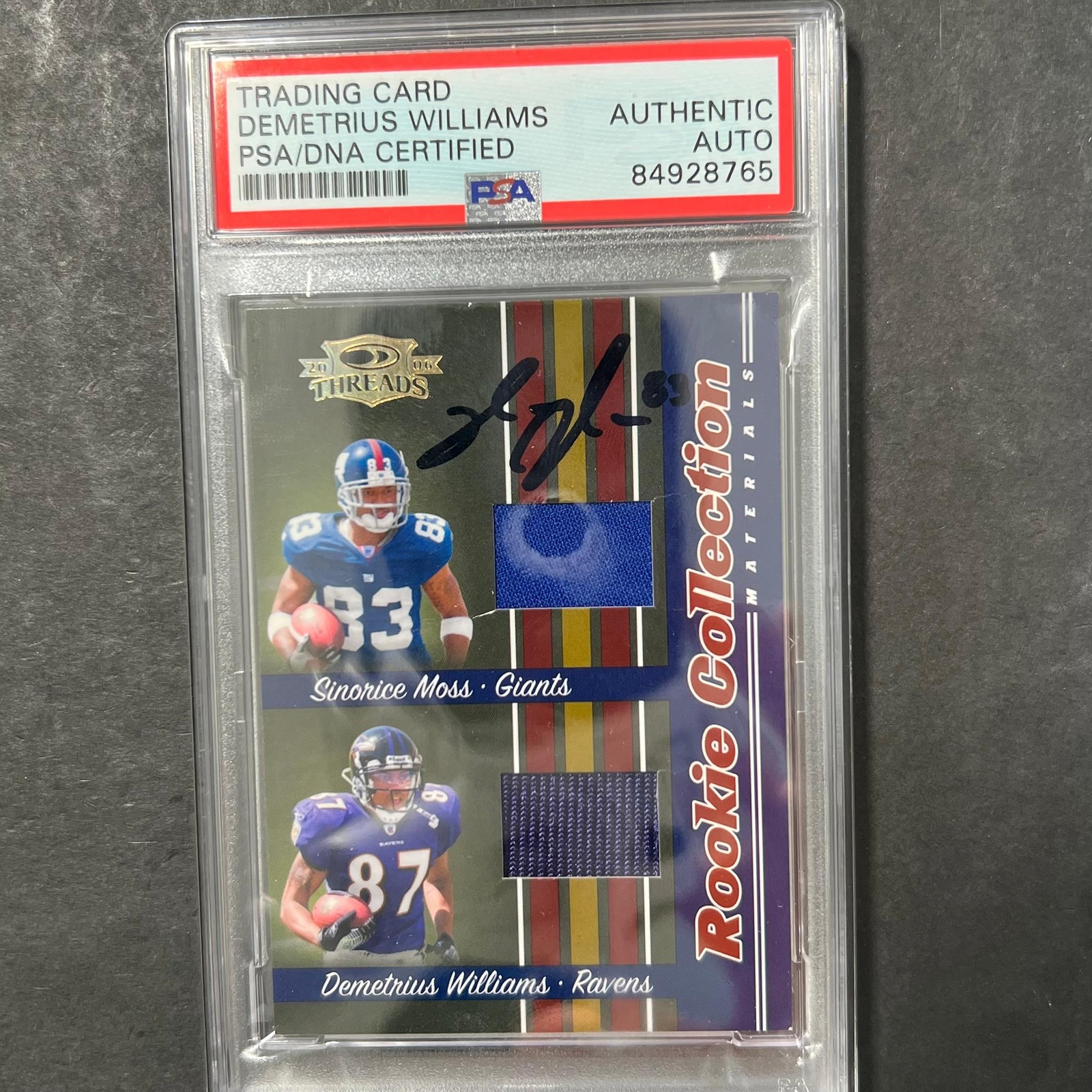 2006 Donruss Threads #244/500 Demetrious Williams Signed Card PSA AUTO Slabbed R