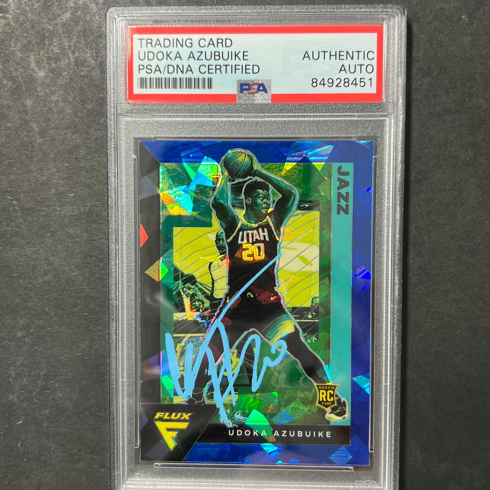 2020-21 Panini Flux #240 Udoka Azubuike AUTO Signed Card PSA/DNA Encapsulated Ja