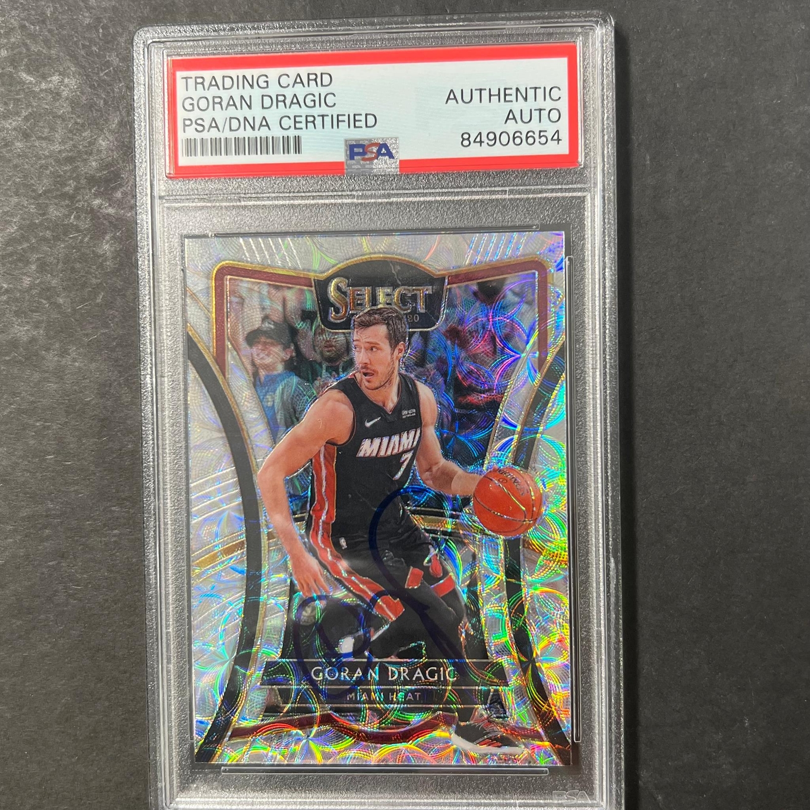 2019-20 Panini Select #168 Goran Dragic Signed Card AUTO PSA/DNA Slabbed Heat