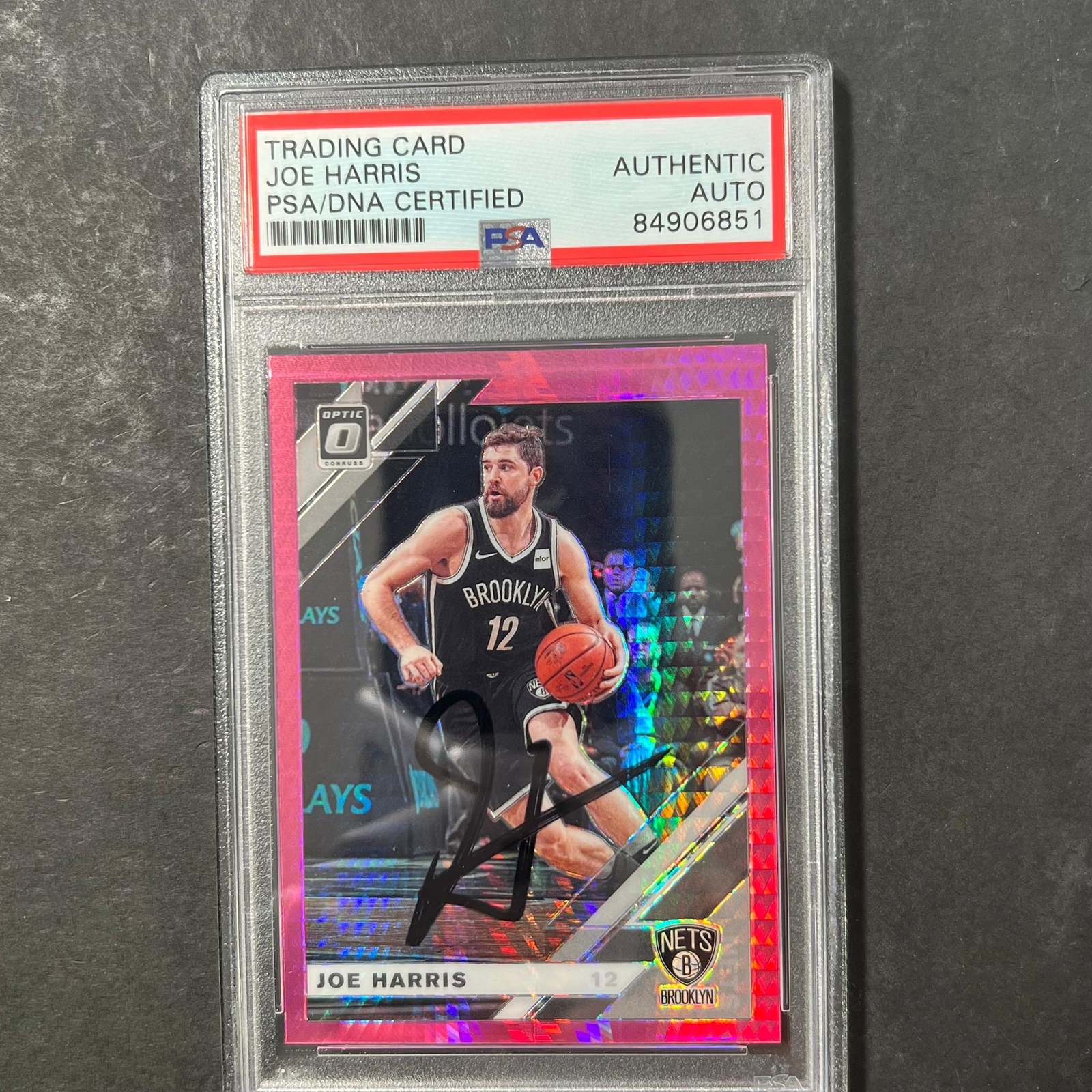 2019-20 Panini Donruss #122 Joe Harris Signed Card AUTO PSA Slabbed Nets