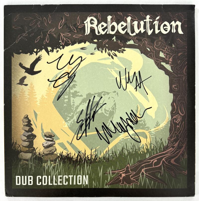 Rebelution Band x4 Signed Autograph Album Vinyl Record LP Dub Collection JSA COA