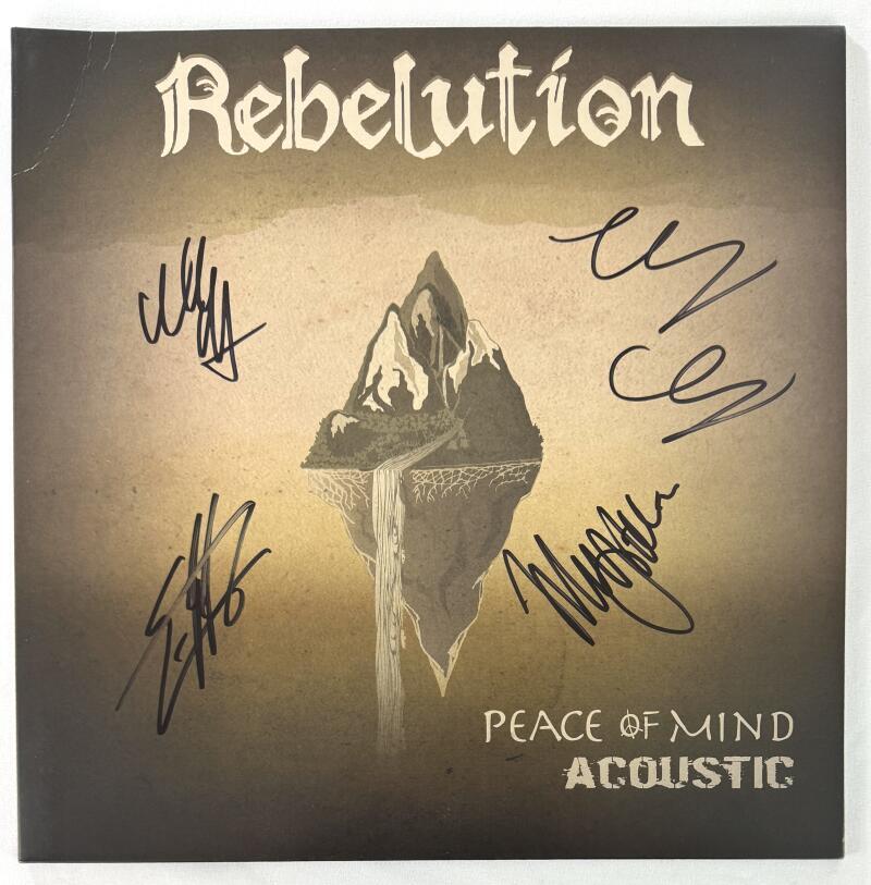 Rebelution Band x4 Signed Autograph Album Vinyl Record - Peace of Mind JSA COA