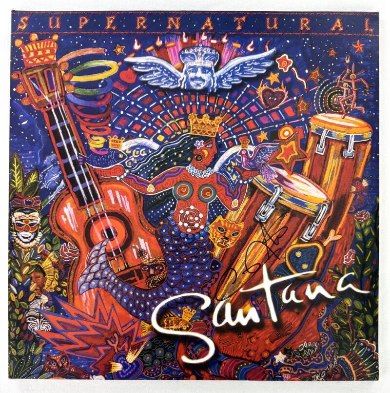 Carlos Santana Signed Autograph Album Vinyl Record LP - Supernatural Beckett COA