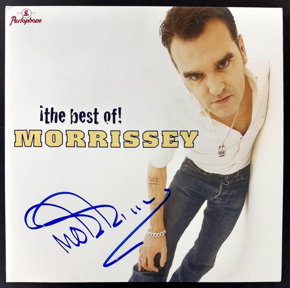 Morrissey The Smiths Signed Autograph Album Vinyl Record The Best of Beckett COA