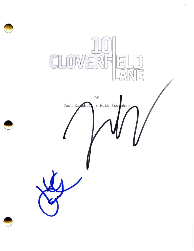 John Gallagher Jr John Goodman Signed Autograph 10 Cloverfield Lane Movie Script