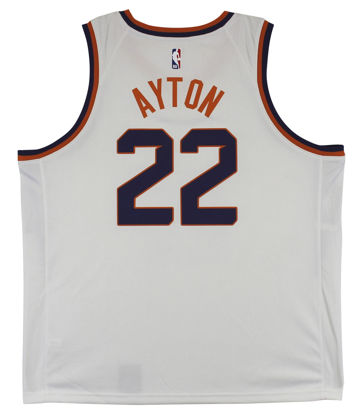 Suns DeAndre Ayton White Nike Swingman Size 56 Jersey Un-signed