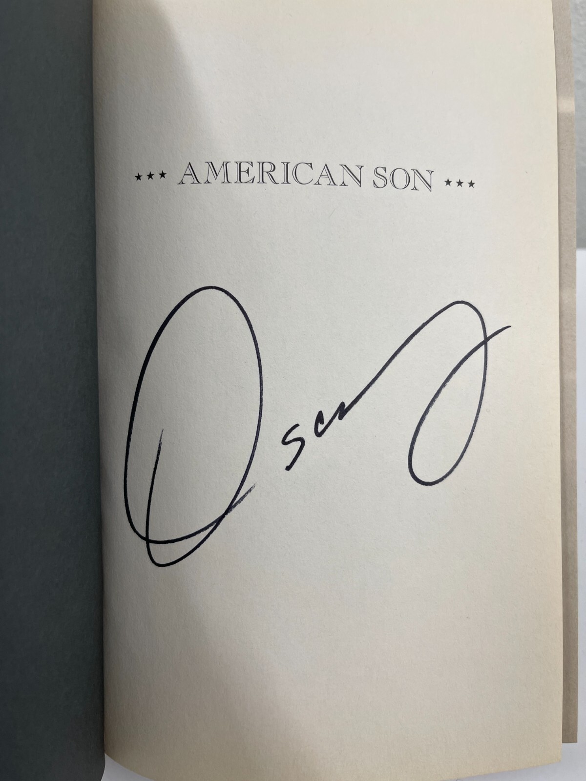 Oscar De La Hoya Signed American Son Hardcover Book Authentic Autograph