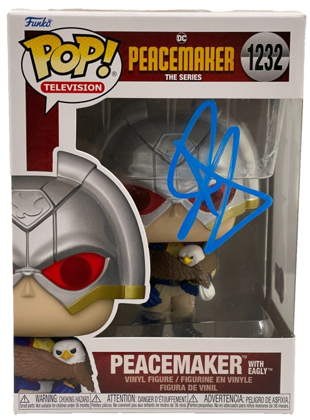 John Cena Signed Peacemaker DC Funko Authentic Autograph Beckett