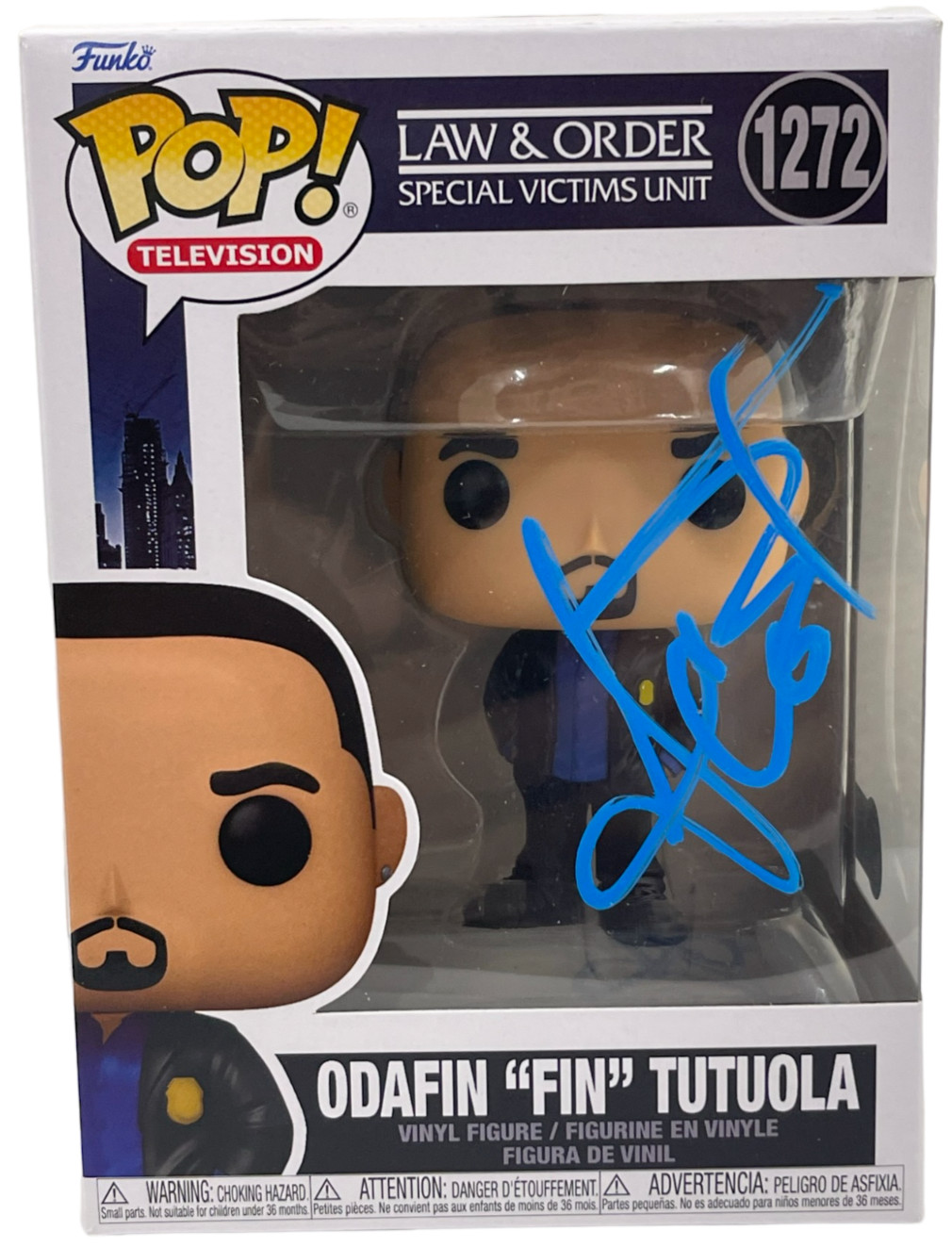 Ice-T Signed Fin Tutuola 1272 Funko Law & Order SVU Autograph Beckett