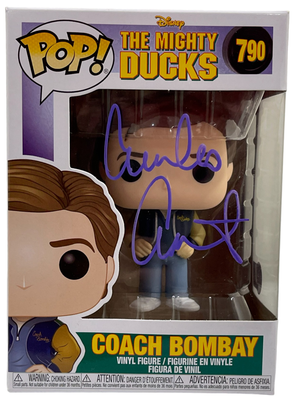 Emilio Estevez Signed Mighty Ducks Funko Pop Figure Bombay 790 Autograph Beckett