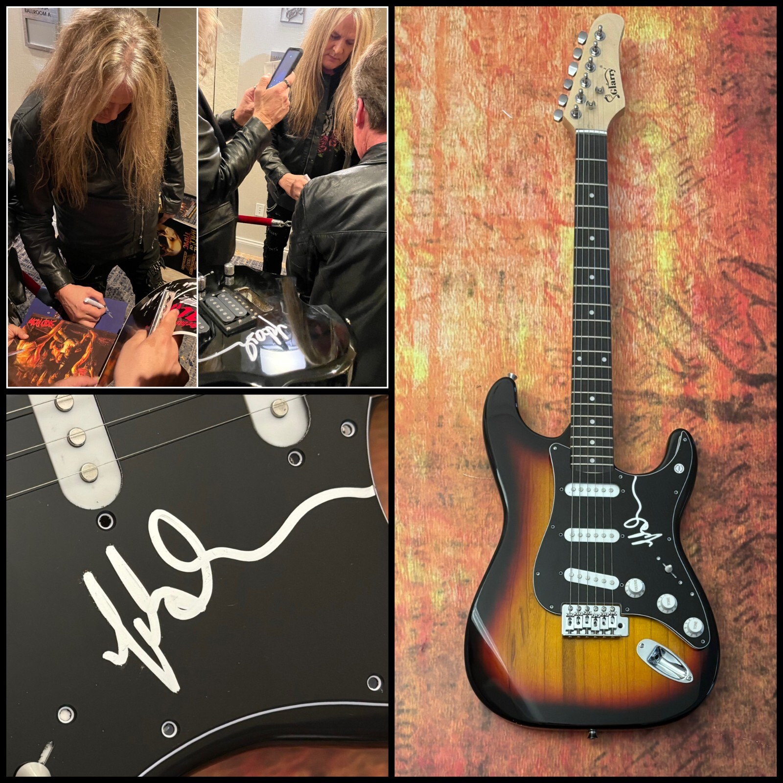 GFA Skid Row Band Legend * SEBASTIAN BACH * Signed Electric Guitar PROOF COA