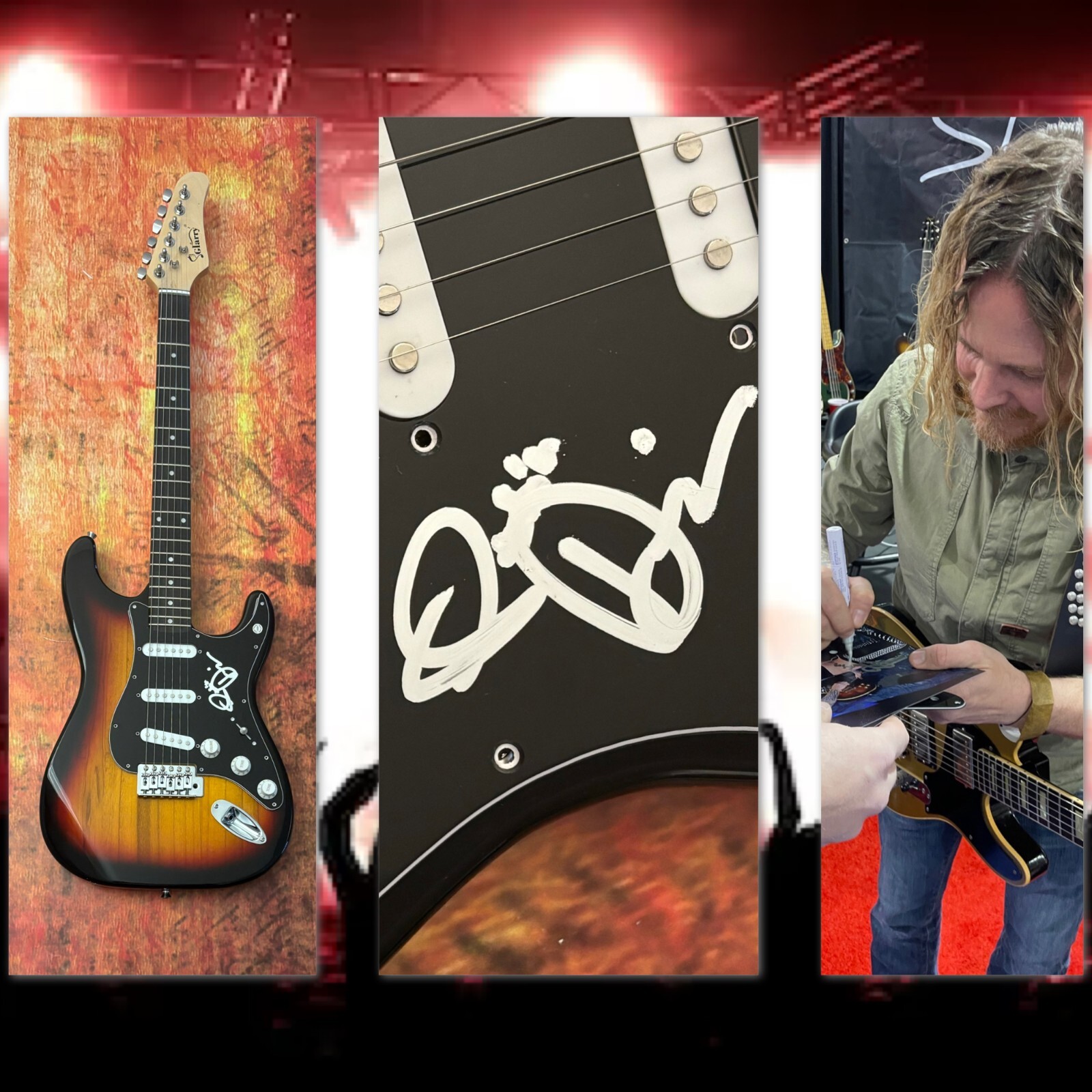 GFA P!NK & Beyonce Guitarist * JUSTIN DERRICO * Signed Electric Guitar COA