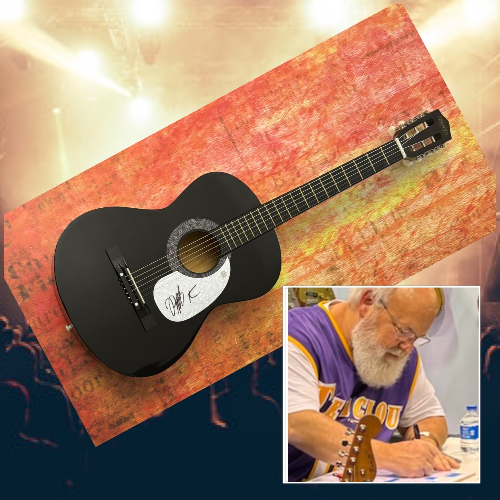 GFA Tenacious D Band * KYLE GASS * Signed Acoustic Guitar PROOF COA