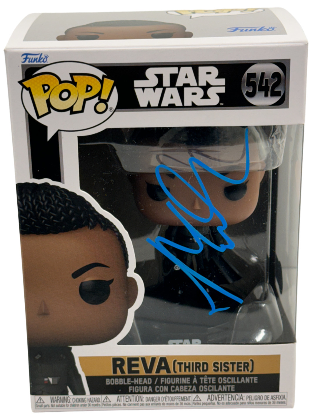 Moses Ingram Signed Reva Funko Star Wars Obi-Wan Authentic Autograph Beckett