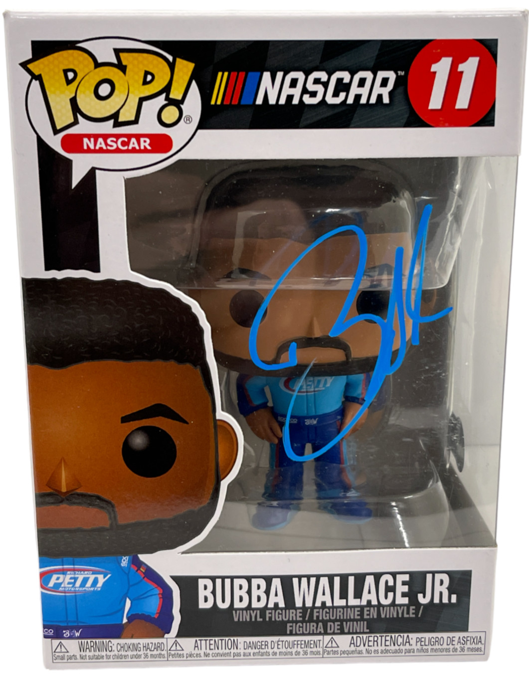 BUBBA WALLACE JR. SIGNED NASCAR FUNKO 11 AUTHENTIC AUTOGRAPH BECKETT COLLECTIBLE MEMORABILIA