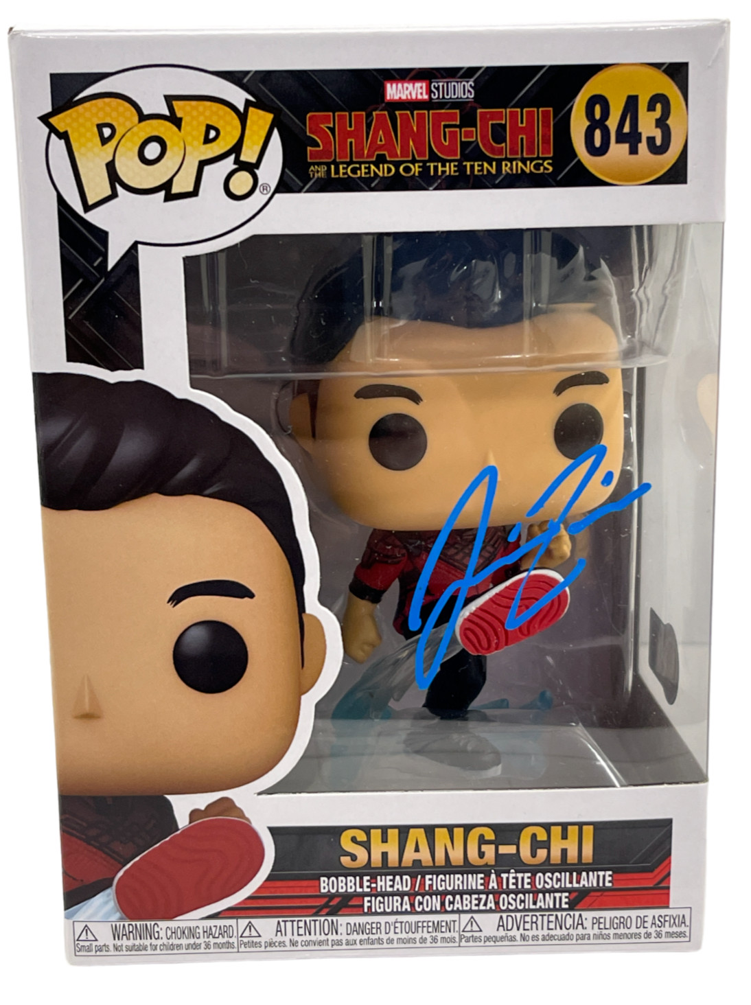 Simu Liu Signed Shang-Chi Funko 843 Authentic Autograph Beckett