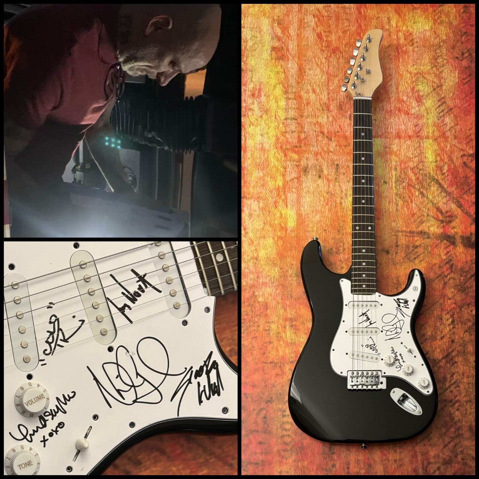GFA Scooter Ward x5 Band Stupid Girl * COLD * Signed Electric Guitar PROOF E COA