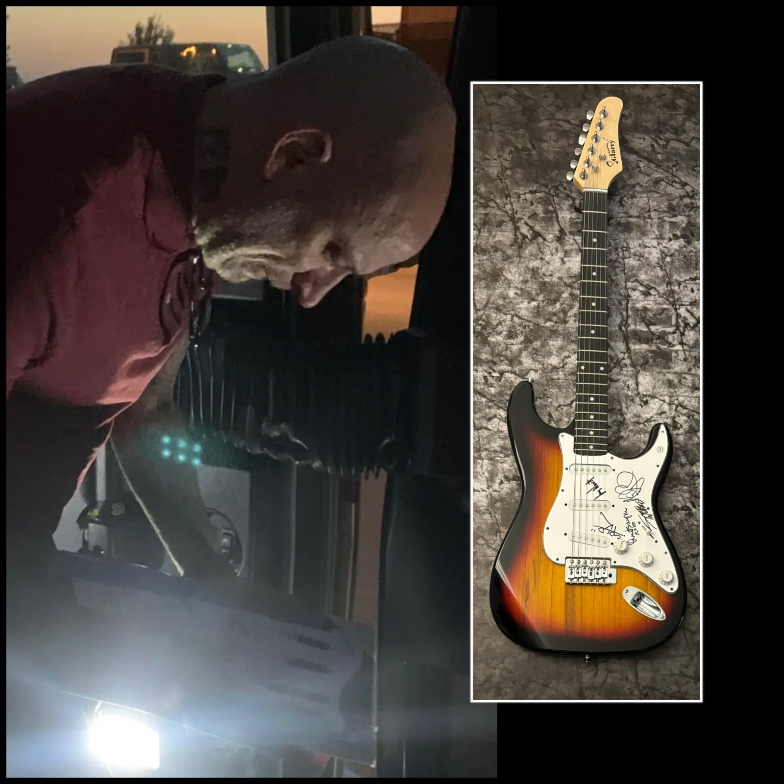 GFA Scooter Ward x5 Band Stupid Girl * COLD * Signed Electric Guitar PROOF H COA