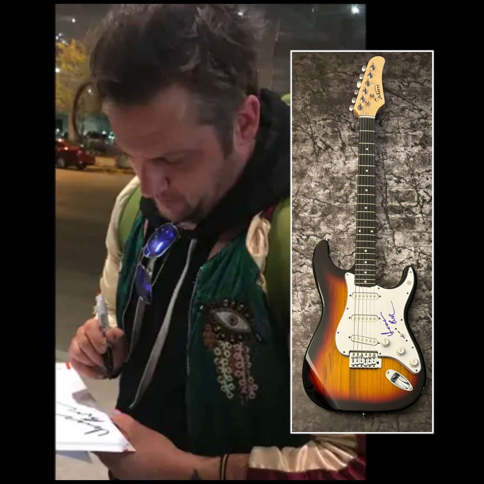 GFA Float On Modest Mouse Star * ISAAC BROCK * Signed Electric Guitar COA