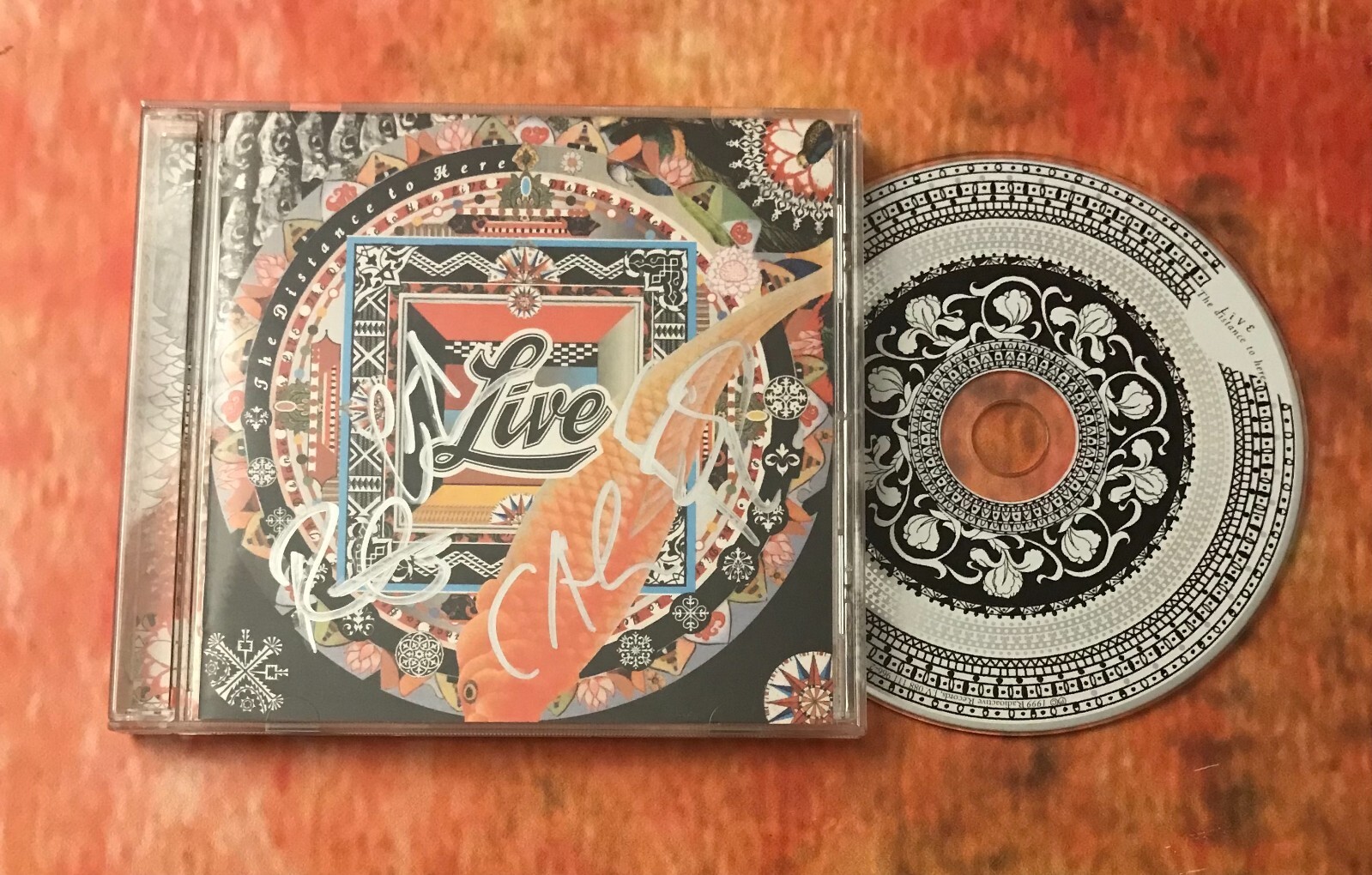 GFA Ed Kowalczyk x4 Members * LIVE * Band Signed CD Booklet JL1 COA