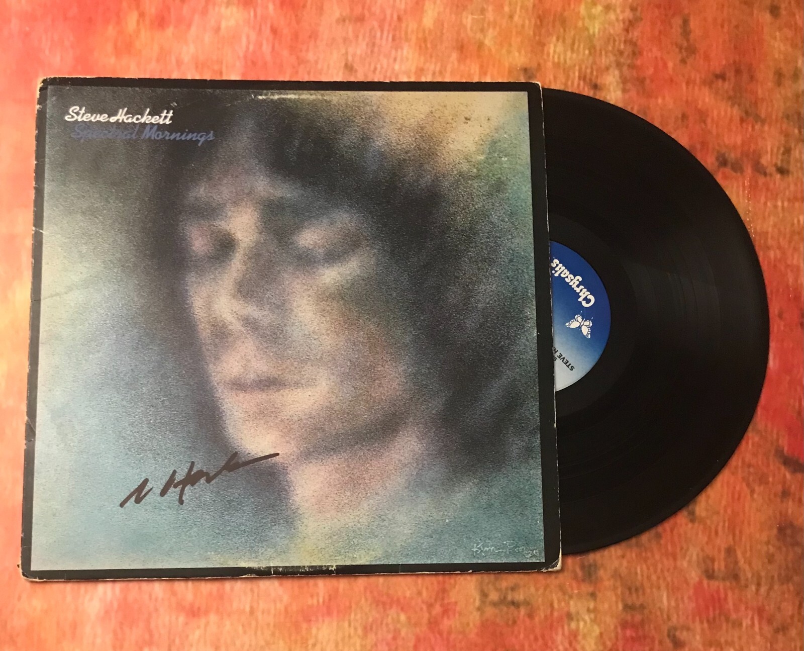 GFA Genesis & Special Mornings * STEVE HACKETT * Signed Record Album JL1 COA