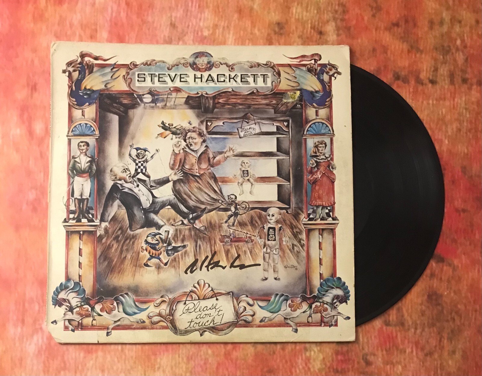 GFA Genesis & Please Don't Touch * STEVE HACKETT * Signed Record Album JL1 COA