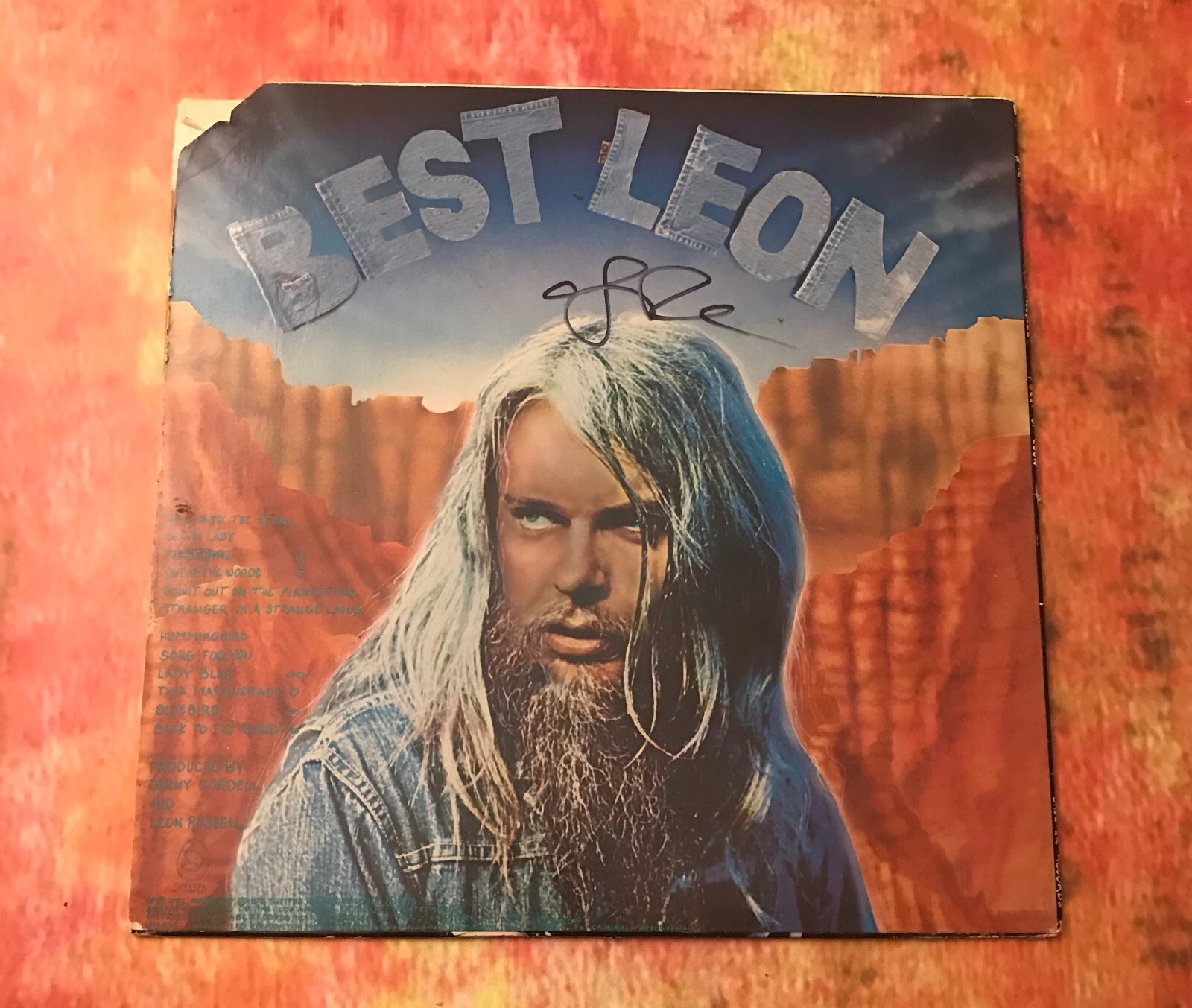 GFA Best of '72 Star * LEON RUSSELL * Signed Used Record Album JL1 COA