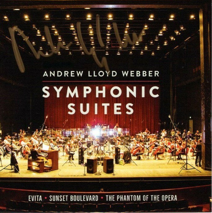 ANDREW LLOYD WEBBER Signed SYMPHONIC SUITES CD Insert Booklet