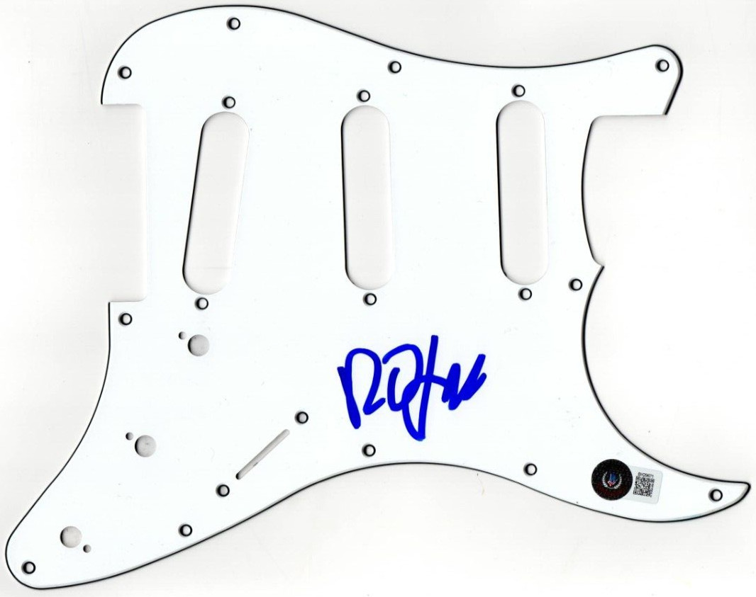 Robert Smith Signed Stratocaster Pickguard Guitar The Cure Autograph Beckett