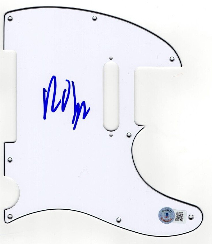 Robert Smith Signed Telecaster Pickguard Guitar The Cure Autograph Beckett
