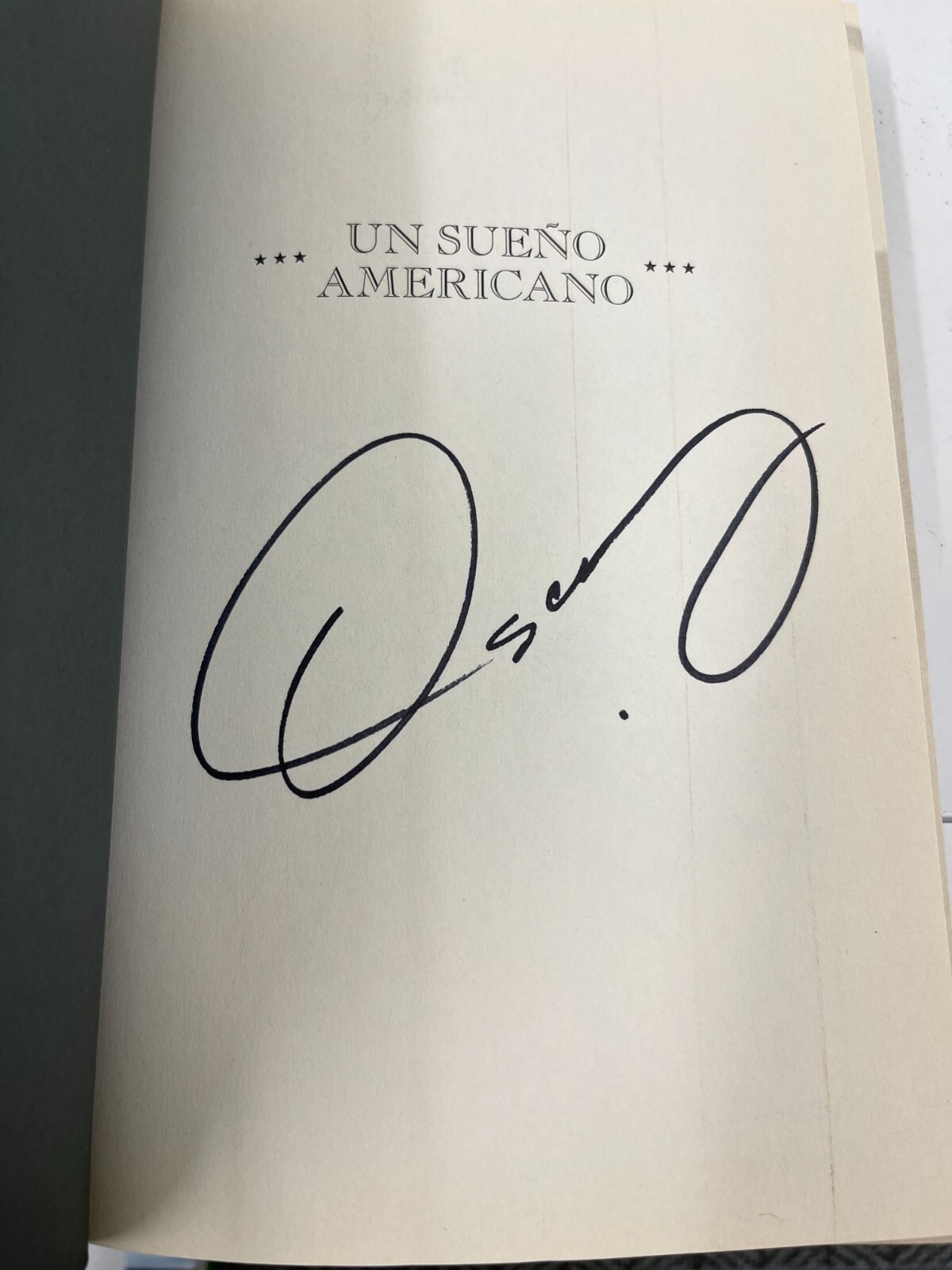 Oscar De La Hoya Signed Un Sueno Americano Hardcover Book Authentic Autograph