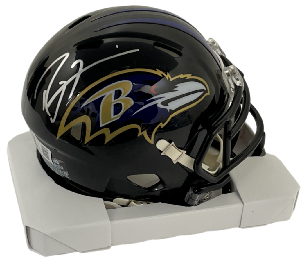 Ray Lewis Signed Baltimore Ravens Replica Mini Speed Helmet Autograph Beckett
