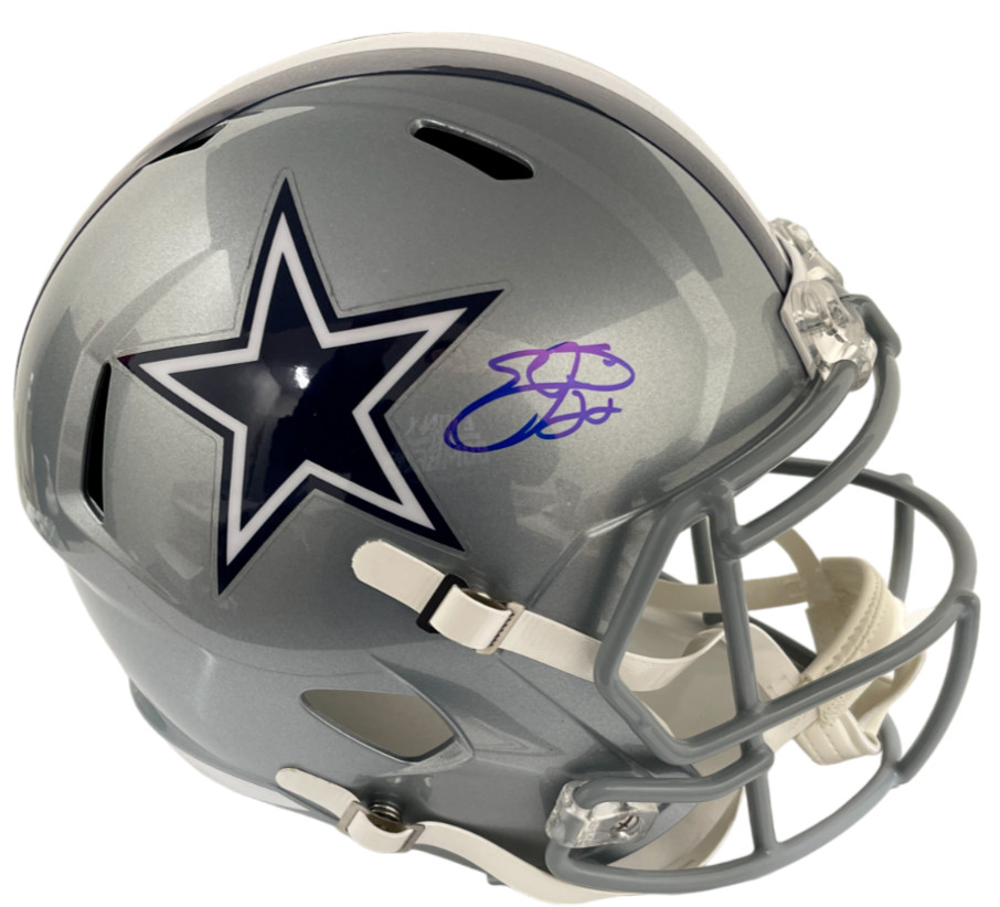 Emmitt Smith Signed Dallas Cowboys Replica Speed Full Size Helmet Beckett