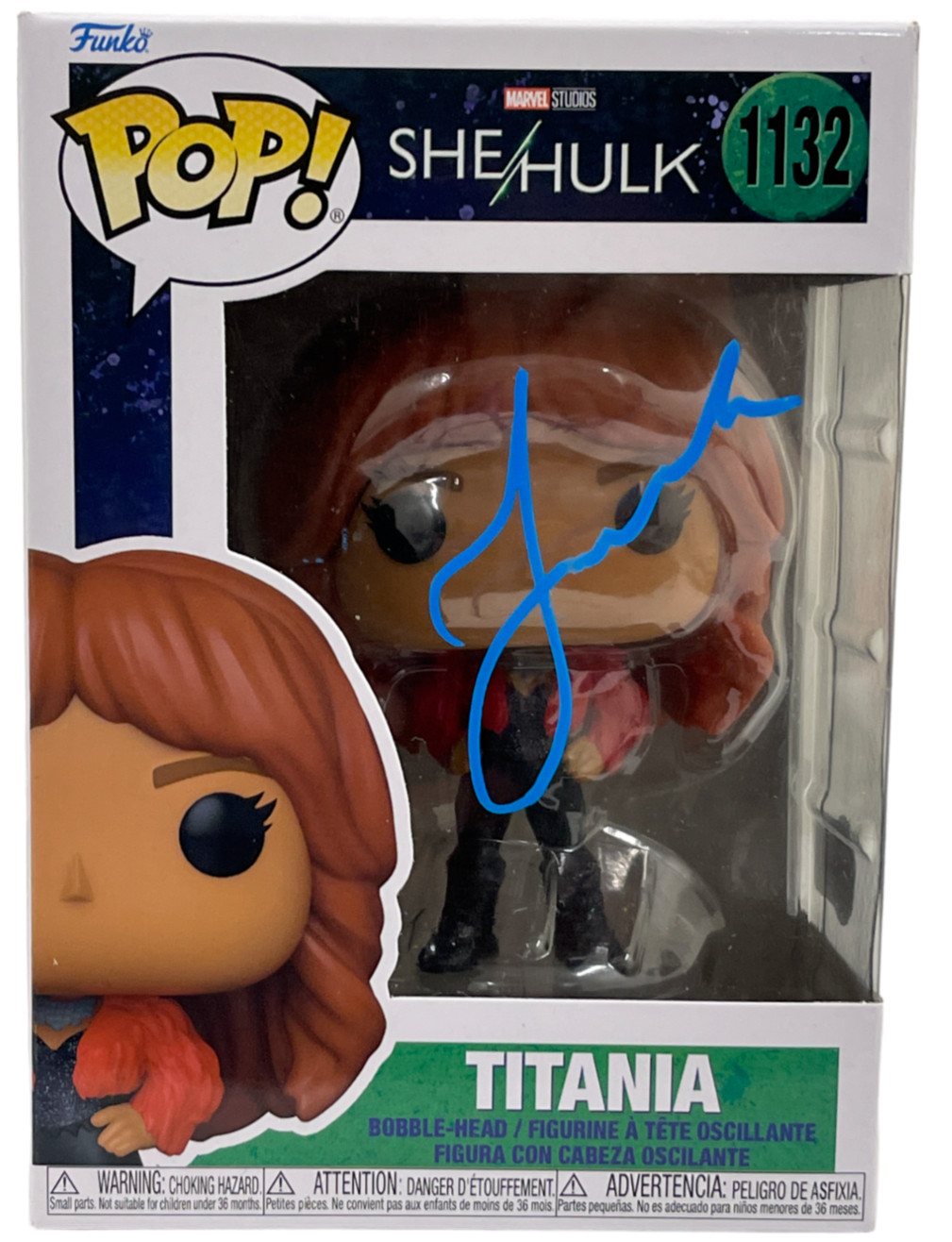 Jameela Jamil Signed Titania Funko 1132 She Hulk Marvel Autograph Beckett