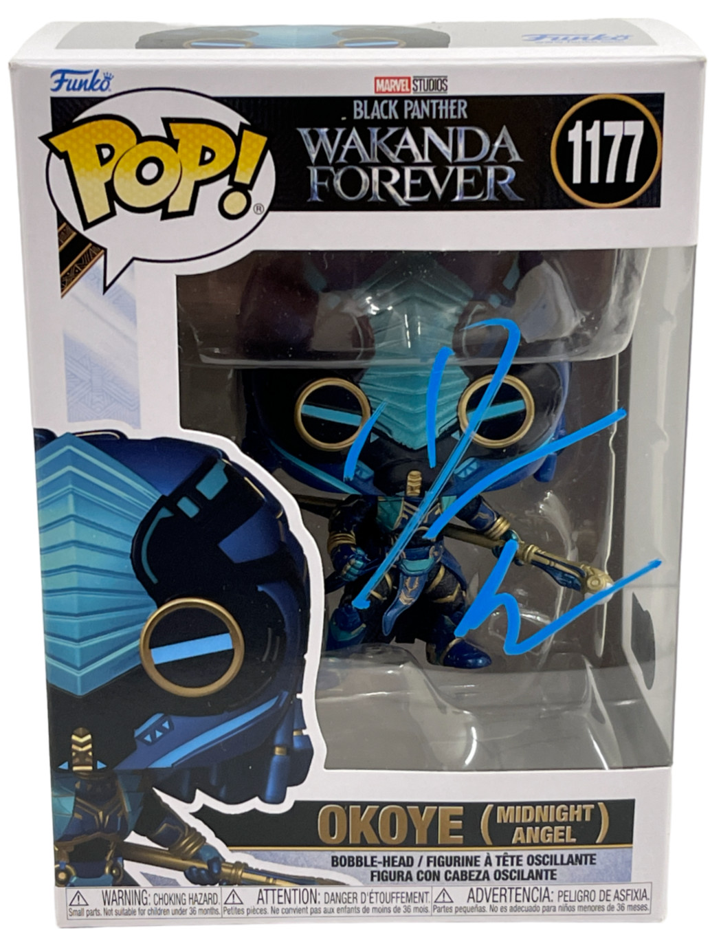 Danai Gurira Signed Okoye Funko Black Panther Wakanda Forever Autograph Beckett