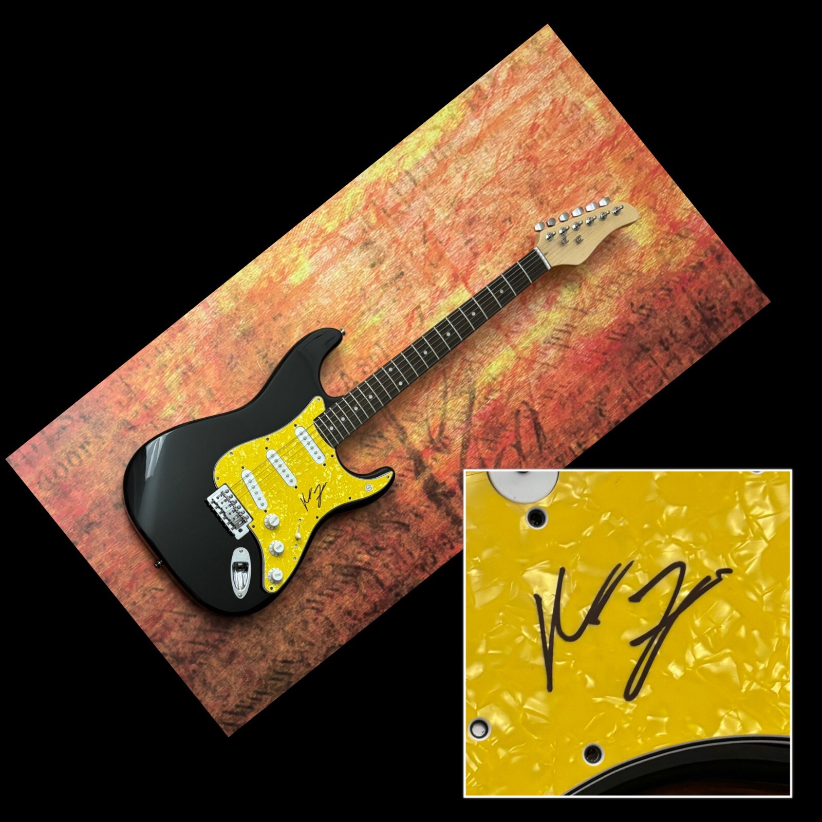 GFA Yeah Yeah Yeahs Guitarist * NICK ZINNER * Signed Electric Guitar PROOF COA