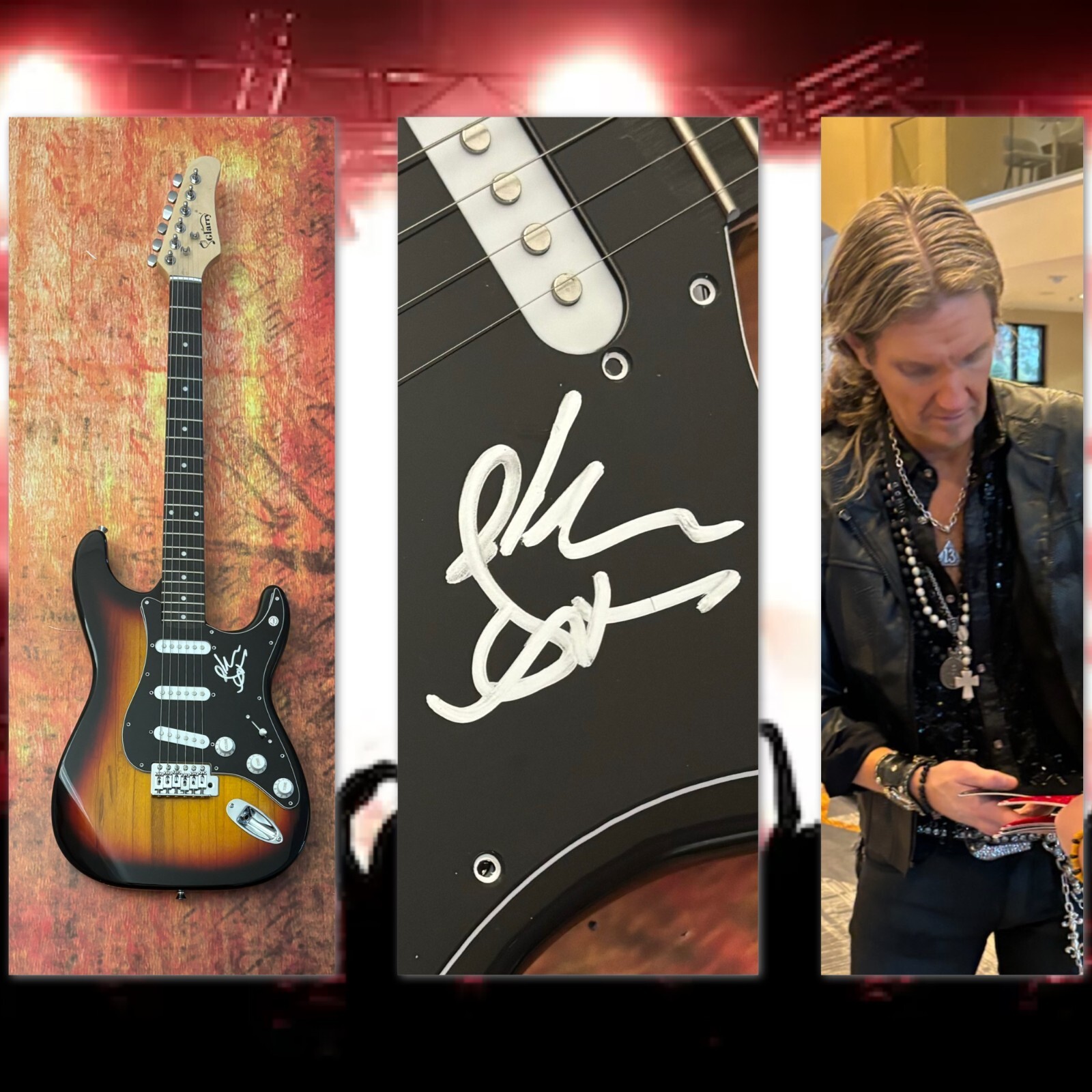 GFA Whitesnake Band Guitarist * JOEL HOEKSTRA * Signed Electric Guitar PROOF COA