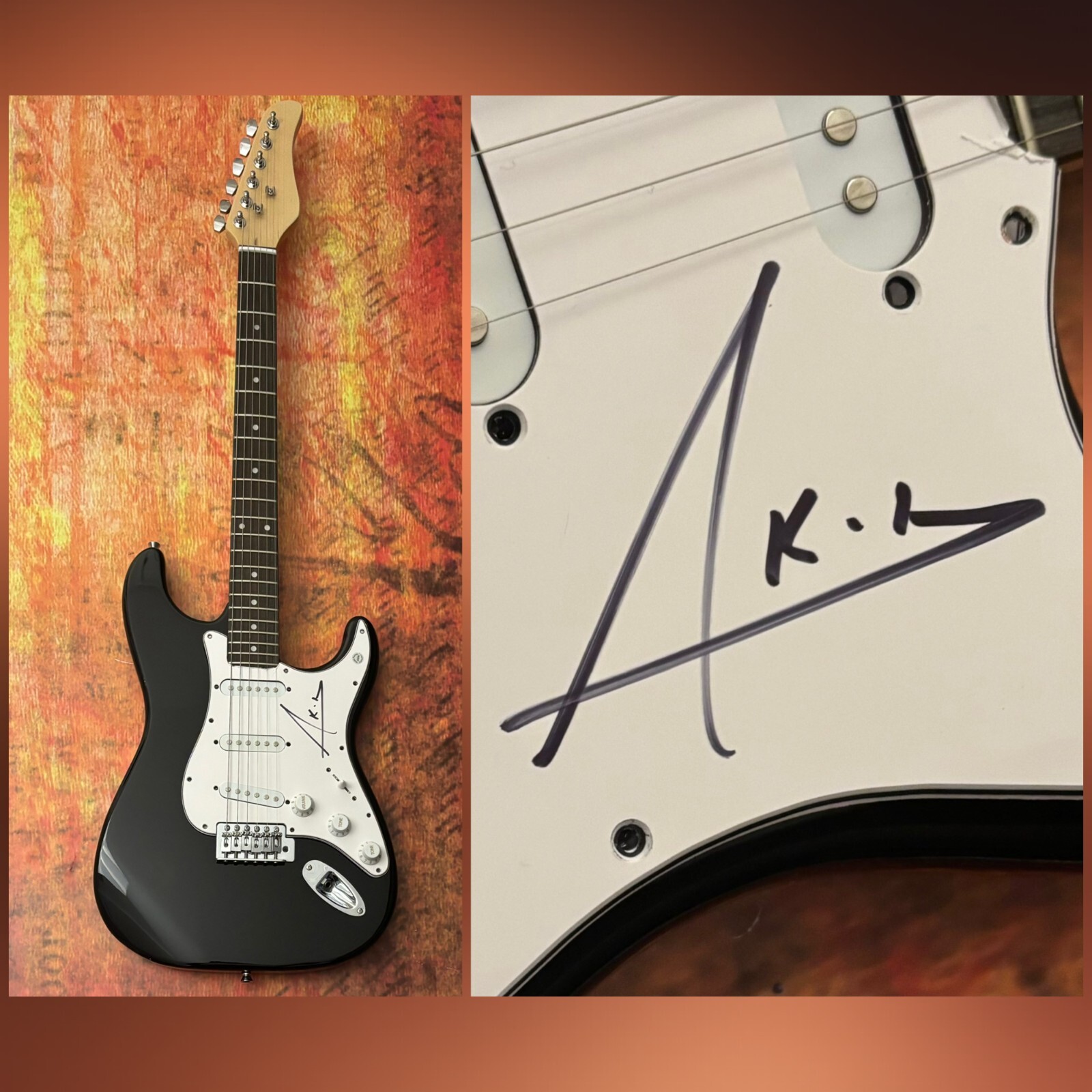 GFA Konvicted Smack That Star * AKON * Signed Electric Guitar PROOF COA
