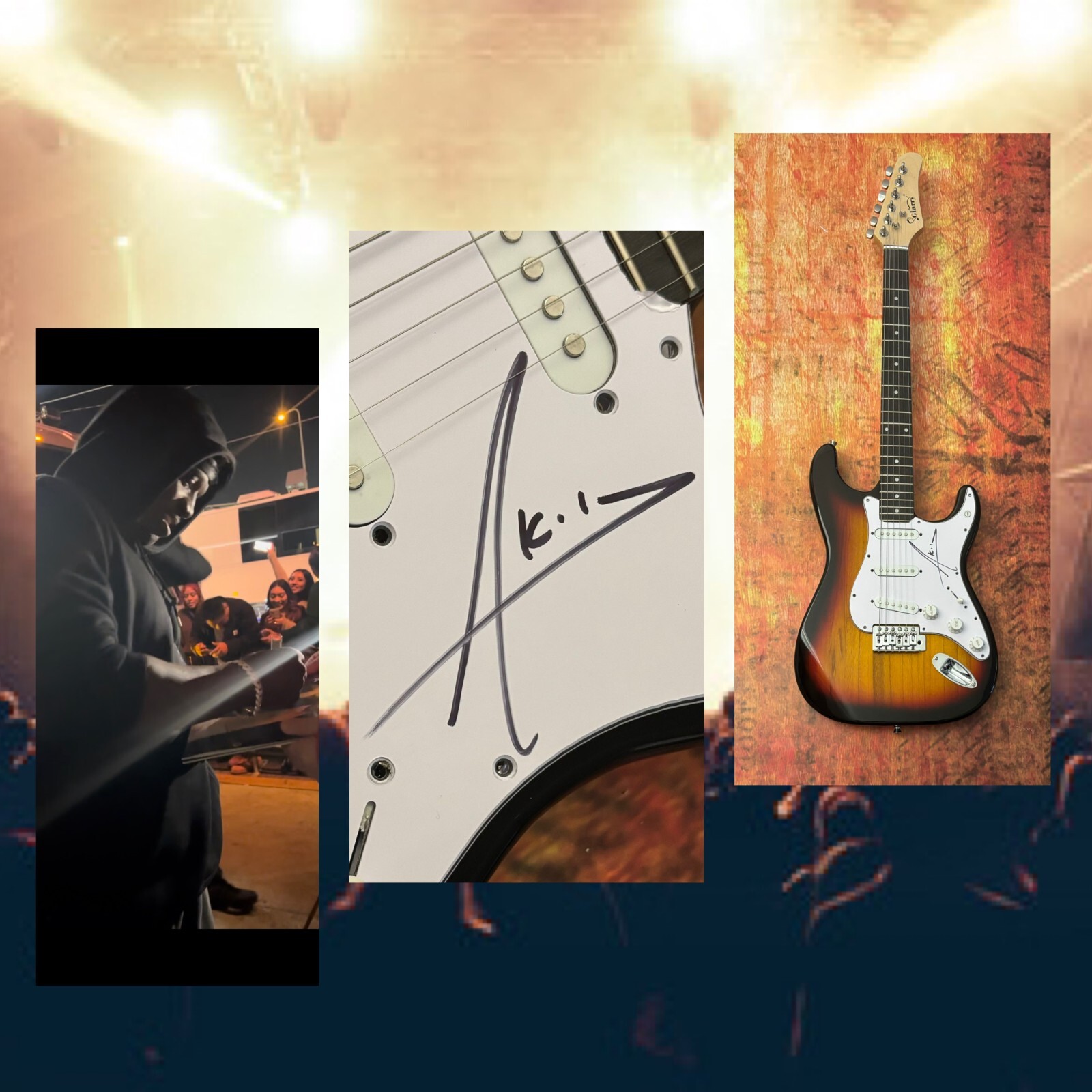 GFA Konvicted Smack That Star * AKON * Signed Electric Guitar PROOF COA